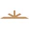 Ekena Millwork Saratoga Smooth Timber Gable Bracket, Western Red Cedar, 84"W x 24"H x 3 1/2"D x 5 1/2"F, 7/12 Pitch GBW084X24X0406SAR00SWR - alternate 1
